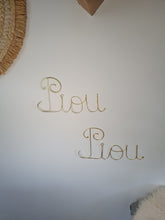 Load image into Gallery viewer, Personalized Gold, Silver, Copper or Black Wire Ornament - Handmade Crafts for Unique Words and Phrases