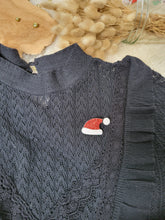 Charger l'image dans la galerie, Broche bonnet / chapeau de Père Noël à paillettes girly pour femme ou fille