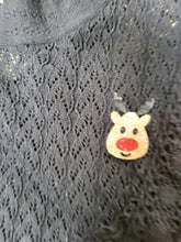 Charger l'image dans la galerie, Broche renne de Noël à paillettes girly pour femme ou fille