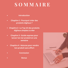 Charger l'image dans la galerie, E-book "10 idées de produits digitaux à créer en moins de 7 jours"