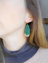 Charger l'image dans la galerie, Boucles d'oreille corde de coton coloré bijou fantaisie cadeau tendance macramé fait main noeud marin choix 19 couleurs