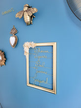 Charger l'image dans la galerie, Cadre personnalisé doré fleurs séchées