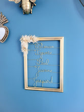 Charger l'image dans la galerie, Cadre personnalisé doré fleurs séchées