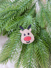 Charger l'image dans la galerie, Broche renne de Noël à paillettes girly pour femme ou fille