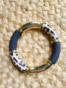 Bracelet Multicouche En Similicuir Imprimé Léopard - Fermoir Solide - Longueur 19,5 Cm - Pour Femme - 11