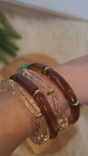 Load and play video in Gallery viewer, Bracelet élastique jonc uni fin
