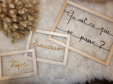 Charger l'image dans la galerie, Cadre personnalisé bois brut cadeau