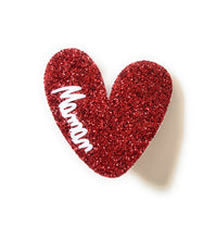 Charger l'image dans la galerie, Broche coeur travers paillette personnalisable fait main cadeau témoin marraine femme fête des mères anniversaire EVJF