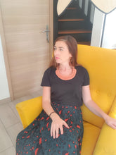 Charger l'image dans la galerie, Collier corde coton noué épais plastron, bijou fantaisie, idée cadeau tendance macramé fait main noeud marin terracotta