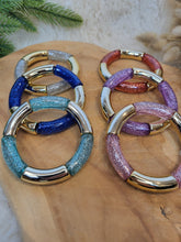 Charger l'image dans la galerie, Bracelet paillettes élastique jonc