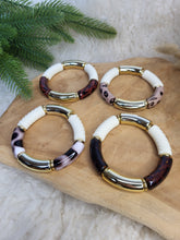 Charger l'image dans la galerie, Bracelet léopard élastique acrylique