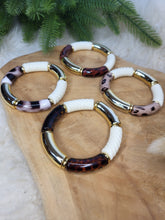 Charger l'image dans la galerie, Bracelet léopard élastique acrylique