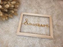 Charger l'image dans la galerie, Cadre personnalisé bois brut cadeau