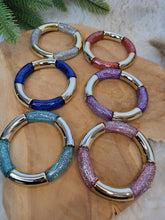 Charger l'image dans la galerie, Bracelet paillettes élastique jonc