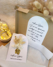 Charger l'image dans la galerie, Carte de fleurs séchées naturelles "Veux-tu être ma témoin/ marraine/ mamie..."