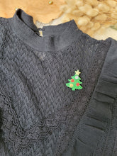 Charger l'image dans la galerie, Broche sapin de Noël à paillettes girly pour femme ou fille
