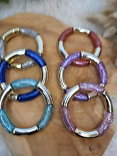 Charger l'image dans la galerie, Bracelet paillettes élastique jonc