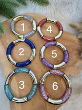 Charger l'image dans la galerie, Bracelet paillettes élastique jonc