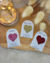 Charger l'image dans la galerie, Broche coeur paillette fait main cadeau témoin marraine femme maman mamie saint valentin anniversaire amoureuse EVJF baby shower naissance