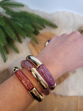 Charger l'image dans la galerie, Bracelet paillettes élastique jonc