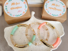 Charger l'image dans la galerie, Bracelet perles cadeau maîtresse fin d’année – 3 modèles & boîte personnalisée