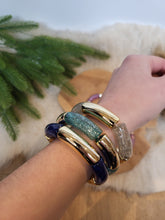 Charger l'image dans la galerie, Bracelet paillettes élastique jonc