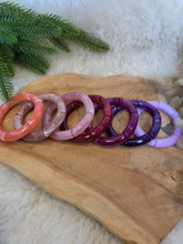 Charger l'image dans la galerie, Bracelet élastique jonc tons rose, corail, violine, lila, violet