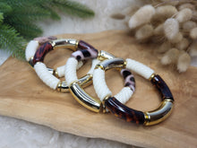 Charger l'image dans la galerie, Bracelet léopard élastique acrylique