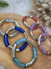 Charger l'image dans la galerie, Bracelet paillettes élastique jonc