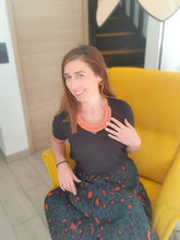 Charger l'image dans la galerie, Collier corde coton noué épais plastron, bijou fantaisie, idée cadeau tendance macramé fait main noeud marin terracotta