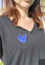 Charger l'image dans la galerie, Broche coeur velours cadeau témoin marraine femme fête des mères anniversaire EVJF