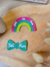 Charger l'image dans la galerie, Broche arc en ciel paillette personnalisable fait main cadeau témoin marraine femme fête des mères anniversaire EVJF