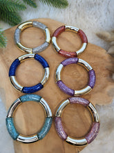 Charger l'image dans la galerie, Bracelet paillettes élastique jonc