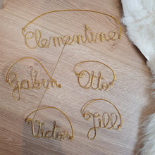 Charger l'image dans la galerie, Décoration Noël personnalisée en fil doré