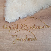 Charger l'image dans la galerie, Décoration Noël personnalisée en fil doré