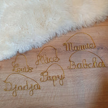 Charger l'image dans la galerie, Décoration Noël personnalisée en fil doré