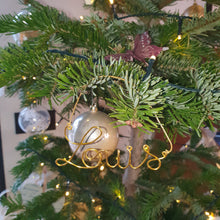 Charger l'image dans la galerie, Décoration Noël personnalisée en fil doré