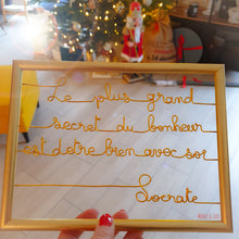 Charger l'image dans la galerie, Cadre personnalisé doré