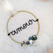 Charger l'image dans la galerie, Mini couronne personnalisée avec fleurs séchées cadeau maîtresse, fête des mères