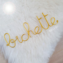 Load image into Gallery viewer, Personalized Gold, Silver, Copper or Black Wire Ornament - Handmade Crafts for Unique Words and Phrases