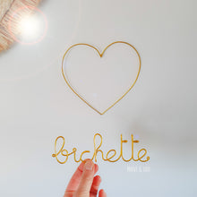 Load image into Gallery viewer, Personalized Gold, Silver, Copper or Black Wire Ornament - Handmade Crafts for Unique Words and Phrases