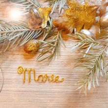 Charger l'image dans la galerie, Marque-place en fil doré mariage, réception