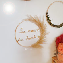 Charger l'image dans la galerie, Couronne herbes de pampa "La maison du bonheur"