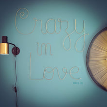 Load image into Gallery viewer, Personalized Gold, Silver, Copper or Black Wire Ornament - Handmade Crafts for Unique Words and Phrases