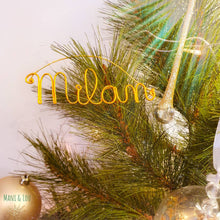 Charger l'image dans la galerie, Décoration Noël personnalisée en fil doré