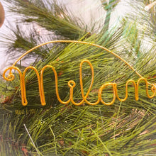 Charger l'image dans la galerie, Décoration Noël personnalisée en fil doré