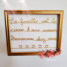 Charger l'image dans la galerie, Cadre personnalisé doré fleurs séchées