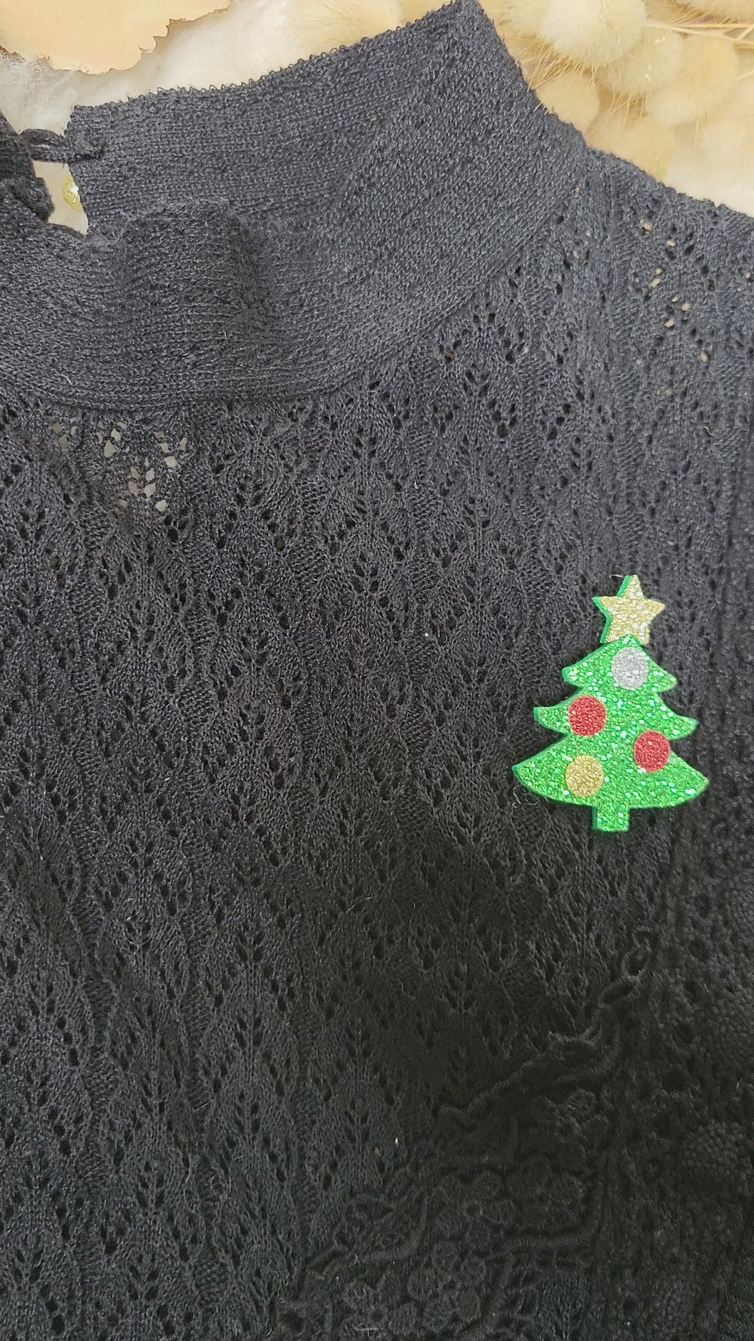 Broche Sapin De Noël En émail Et Alliage Zinc - 4,3x3,3cm - Épingle Décorative Pour Manteau, Pull, écharpe - Cadeau Fête - 5