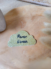 Cargar imagen en el visor de la galería, Broche de corazón de lentejuelas hecho a mano regalo testigo madrina mujer mamá abuela San Valentín amante cumpleaños EVJF baby shower nacimiento
