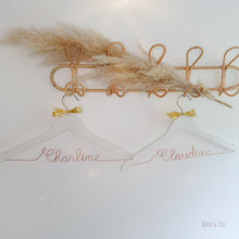 Load image into Gallery viewer, Personalized white adult hanger
